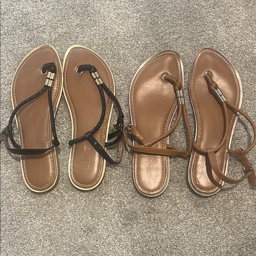 Loft Elegant Women's Sandals - Black and Tan